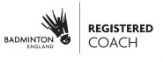 Badminton England Registered Coach logo